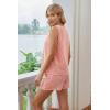 image:imageEkouaer Two Piece Shorts Set for Women Summer Lounge Set Casual Sleeveless Tank Top 2026 Matching Outfits SXXLOrange Pink