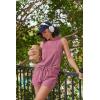 image:imageEkouaer Two Piece Shorts Set for Women Summer Lounge Set Casual Sleeveless Tank Top 2026 Matching Outfits SXXLPurple Red
