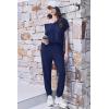 image:imageEkouaer Viscose from Bamboo Womens Pajama Sets Super Soft Short Sleeve Button Top and Pants Pj Sleepwear Sets SXXLDeep Blue
