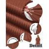 image:imageEkouaer Women 2 Piece Lounge Set 2026 Summer Cruise Outfits Ribbed Loose Short Sleeve Matching Sets with pocketTerracotta