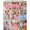 image:imageEkouaer Women Pajamas Set Button Down Sleepwear Short Sleeve Pjs Soft Comfy Nightwear with Long Pants SXXLCity Walk