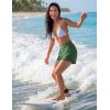 image:imageEkouaer Womens 3 Board Shorts High Waisted Swim Shorts Swimsuit Bottoms Beach Shorts with Pockets S2XLArmy Green
