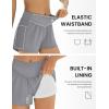 image:imageEkouaer Womens 3 Board Shorts High Waisted Swim Shorts Swimsuit Bottoms Beach Shorts with Pockets S2XLGray