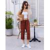 image:imageEkouaer Womens Capri Pajama Pants 2026 Wide Leg Lounge Sleep Pants Soft Comfy Drawstring Pj Bottoms with PocketsBuffalo Plaid