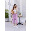 image:imageEkouaer Womens Capri Pajama Pants 2026 Wide Leg Lounge Sleep Pants Soft Comfy Drawstring Pj Bottoms with PocketsPink Love