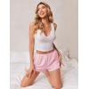 image:imageEkouaer Womens Pajama Short Sleep Short 2026 Fashion Summer Y2k Casual Lounge Short Cute Micro Mini Pj Bottoms with PocketsPink