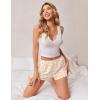 image:imageEkouaer Womens Pajama Short Sleep Short 2026 Fashion Summer Y2k Casual Lounge Short Cute Micro Mini Pj Bottoms with PocketsYellow Floral
