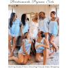 image:imageEkouaer Womens Silk Pajama Set Bow Tie Knot Tank Top Satin Pjs Sets for Bridal Party 2 Piece Cami Shorts Sleepwear SXXLLight Blue