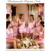 image:imageEkouaer Womens Silk Pajama Set Bow Tie Knot Tank Top Satin Pjs Sets for Bridal Party 2 Piece Cami Shorts Sleepwear SXXLPink