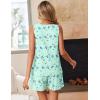 image:imageEkouaer Womens Sleeveless Pajama Sets Summer Tank Tops Pjs 2 Piece Lounge Set Comfy Shorts Sleepwear with PocketsButterfly LeavesGreen