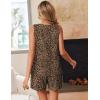 image:imageEkouaer Womens Sleeveless Pajama Sets Summer Tank Tops Pjs 2 Piece Lounge Set Comfy Shorts Sleepwear with PocketsLeopard Print