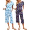 Blue Bow/Navy Bloom