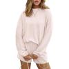 image:imageEkouaer 2 Pieces Lounge Set for Women Long Sleeve Pajamas Top and Shorts Matching Sets Outfits with PocketsChampagne