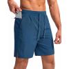 image:imageEkouaer Mens 7 Swim Trunks Swimwear Zip Pockets Beach Board Shorts Bathing Suits with Mesh LiningDark Blue