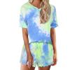 Tie Dye Blue Green