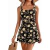 Black With Yellow Flowers