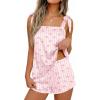 Pink Striped Bow Print
