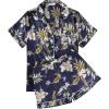 Floral Navy White