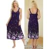 image:imageEkouaer Sleeveless Nightgowns for Women Lace Vneck Long Nightdress Wide Strap Sleepwear Soft Lounge DressesPurple Floral