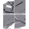 image:imageEkouaer Womens Pajama Sets 2 Piece Short Sleeve Button Down Tops and Pants Pj Set V Neck Sleepwear Loungewear Chest PocketDark Blue Stripes