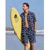 image:imageEkouaer Mens Pajama Sets Button Down Summer Pjs 2 Piece Hawaiian Shirt and Shorts Sets Beach Vacation Loungewear XSXXLDinosaur Skeleton