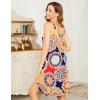 image:imageEkouaer Womens Nightgown Sleeveless Sleepwear Wide Strap Sleep Shirt Pleated Scoopneck Nightshirt S4XLMandala