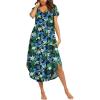 Dark Green Floral