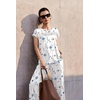 image:imageEkouaer Two Piece Sets for Women Summer Soft Casual Cap Sleeve Lounge Sets Travel Vacation Airport OutfitsFloral White