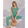 image:imageEkouaer Two Piece Sets for Women Summer Soft Casual Cap Sleeve Lounge Sets Travel Vacation Airport OutfitsGreen Gray