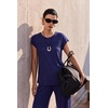 image:imageEkouaer Two Piece Sets for Women Summer Soft Casual Cap Sleeve Lounge Sets Travel Vacation Airport OutfitsNavy Blue