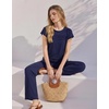 image:imageEkouaer Two Piece Sets for Women Summer Soft Casual Cap Sleeve Lounge Sets Travel Vacation Airport OutfitsNavy Blue