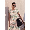 image:imageEkouaer Two Piece Sets for Women Summer Soft Casual Cap Sleeve Lounge Sets Travel Vacation Airport OutfitsTropical Print