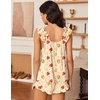 image:imageEkouaer Pajama for Women Set 2 Piece Ruffle Pjs Soft Tank Top and Shorts Sleepwear Set Bridal Pajama Set for WomenBow Strawberries