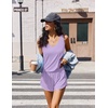 image:imageEkouaer Womens Pajama Sets Cami Shorts Set Viscose from Bamboo Tank Top and Shorts 2 Piece Soft Sleeveless Lounge SetLight Purple