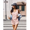 image:imageEkouaer Womens Pajama Sets Cami Shorts Set Viscose from Bamboo Tank Top and Shorts 2 Piece Soft Sleeveless Lounge SetPink Bow Print