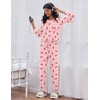 image:imageEkouaer Womens Pajamas Set Long Sleeve Loungewear Soft Lounge Set Joggers with PocketsPink Doll