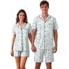 Light Blue Cat Print