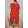 image:imageEkouaer Women Robe Zipper Front Mumu Duster Robes Zip Up Housecoat Soft Sleepwear with PocketsFeather Red