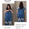 image:imageEkouaer Women Robe Zipper Front Mumu Duster Robes Zip Up Housecoat Soft Sleepwear with PocketsFloral Blue
