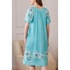 image:imageEkouaer Women Robe Zipper Front Mumu Duster Robes Zip Up Housecoat Soft Sleepwear with PocketsGreen Floral