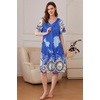 image:imageEkouaer Women Robe Zipper Front Mumu Duster Robes Zip Up Housecoat Soft Sleepwear with PocketsMandola