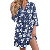 Deep Blue-floral