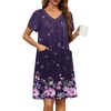 Floral Purple Black