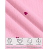 image:imageEkouaer Nightgowns for Women Lace Trim Night Gown Short Sleeve Sleep Shirts Ruffle Sleepwear V Neck Pleated Sleep DressPink Red Hearts