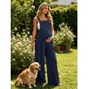 image:imageEkouaer Womens Casual Loose Overalls Jumpsuits Summer Outfits Wide Leg Pants Rompers with Pockets SXXLNavy Blue