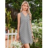 image:imageEkouaer Nightgowns for Women Cotton Night Gowns Tank Night Shirts Sleeveless Sleep Dress Button Sleep Shirts Henley SleepwearBlack Floral