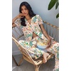 image:imageEkouaer Pajamas for Women Set Button Up Soft Pjs Short Sleeve 2 Piece Lounge Sets Comfy SleepwearTropical Print