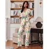 image:imageEkouaer Pajamas for Women Set Button Up Soft Pjs Short Sleeve 2 Piece Lounge Sets Comfy SleepwearTropical Print