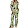 Green Cat Print