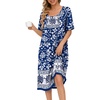 Blue Bohemian Flowers